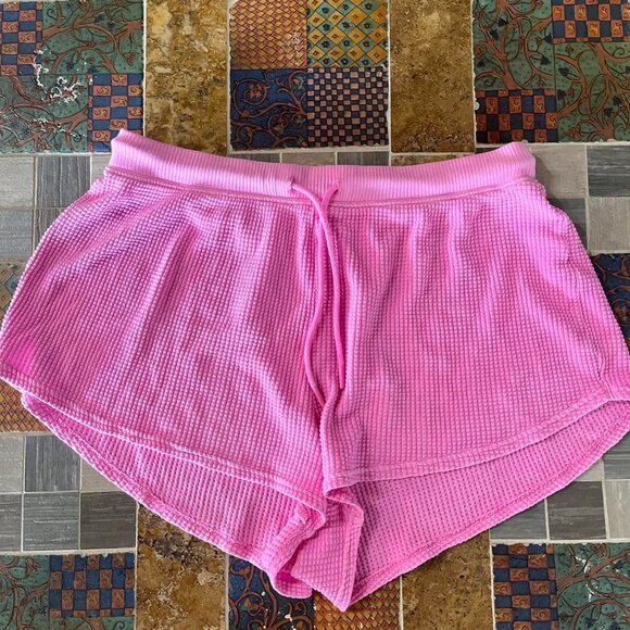 Pink Offline by Aerie Waffle Set (Shorts and Tank Top) - Picture 4 of 5
